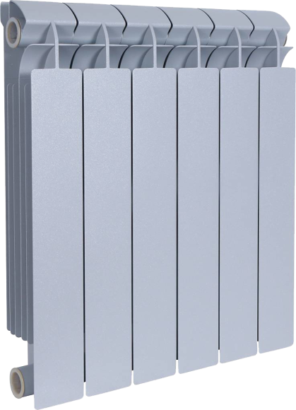 Радиатор биметаллический Global Style plus 500 6 секций, серый