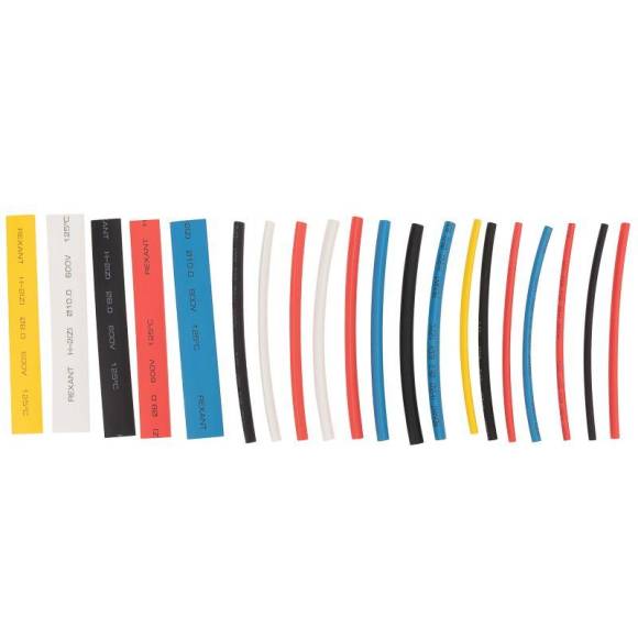 Набор трубок термоусадочных тонкостен. №2 (АВТО импорт) разноцвет. Rexant 29-0102 Набор трубок термоусадочных тонкостен. №2 (АВТО импорт) разноцвет. Rexant 29-0102