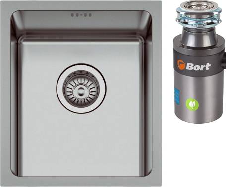 Комплект Мойка Seaman Eco Roma SMR-4438A + Измельчитель Bort Titan 4000 Plus