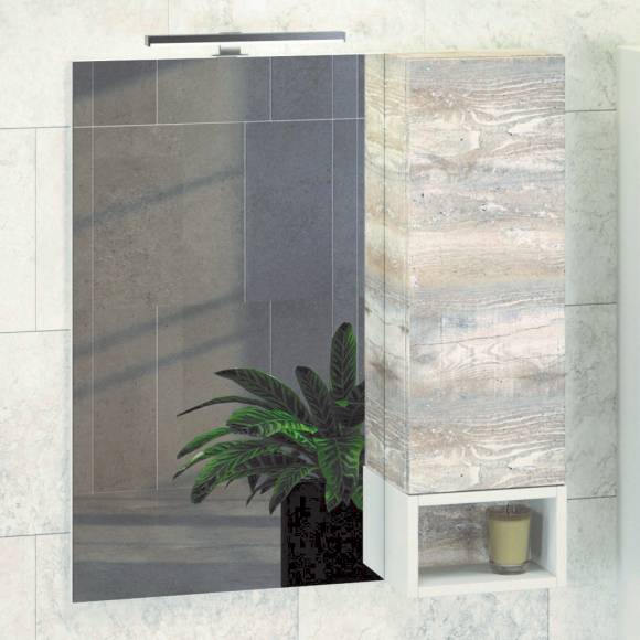 Зеркало Comforty Турин 75 дуб бежевый