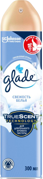 Освежитель воздуха Glade аэрозоль, свежесть белья