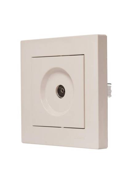 Розетка телевизионная оконечная TV 1-м СП Vesna механизм кремов. LEZARD 742-0388-130 Розетка телевизионная оконечная TV 1-м СП Vesna механизм кремов. LEZARD 742-0388-130