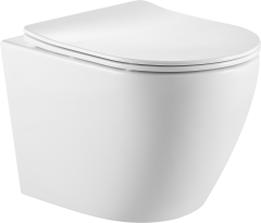 Унитаз подвесной SantiLine SL-5025 безободковый, с микролифтом, система смыва Tornado Унитаз подвесной SantiLine SL-5025 безободковый, с микролифтом, система смыва Tornado