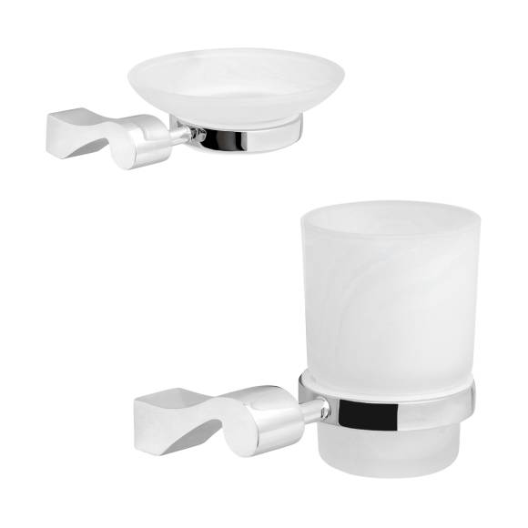 Набор Стакан Verran Luma 251-25 для зубных щеток + Мыльница 253-25
