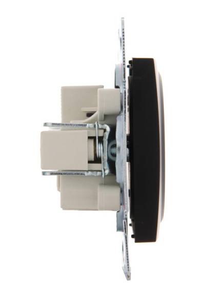 Розетка 1-м СП Karina 16А IP20 без заземл. термопласт механизм черн. бархат LEZARD 707-4288-121B Розетка 1-м СП Karina 16А IP20 без заземл. термопласт механизм черн. бархат LEZARD 707-4288-121B