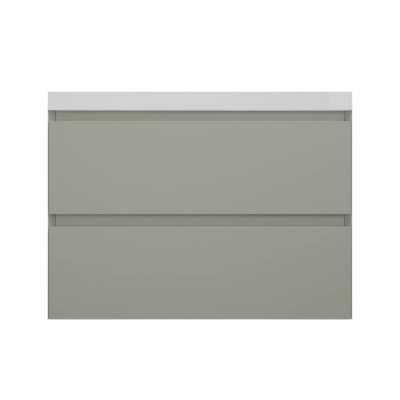 Тумба с раковиной Style Line Манхэттен 80 подвесная, олива, раковина Andrea Classic 80