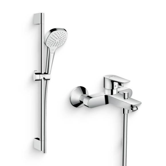 Душевой комплект Смеситель Hansgrohe Talis E 71740000 + Гарнитур Croma Select E Vario 26582400