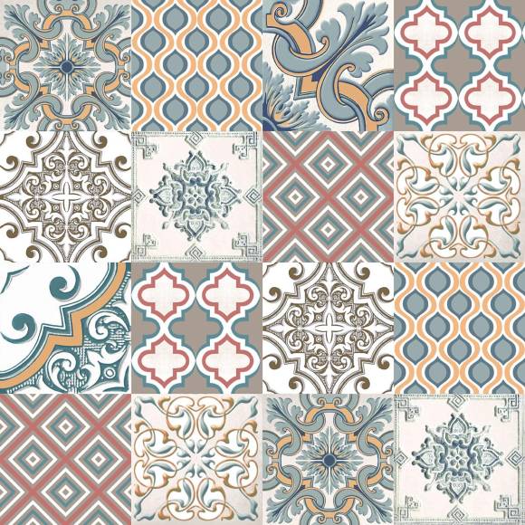 Плитка напольная Azori Eclipse Ornament матовая