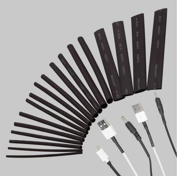 Набор трубок термоусадочных тонкостен. №5 (СТАНДАРТ) Rexant 29-0105 Набор трубок термоусадочных тонкостен. №5 (СТАНДАРТ) Rexant 29-0105