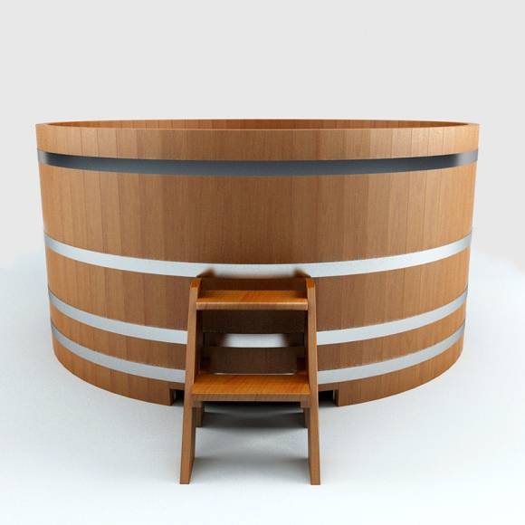 Купель круглая из дуба D=1.2 H=1.0 без покрытия CityWood