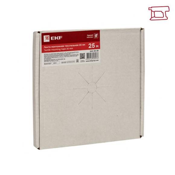 Лента монтажная текстильная 20мм (рул.25м) PROxima EKF tmt-20-25 Лента монтажная текстильная 20мм (рул.25м) PROxima EKF tmt-20-25