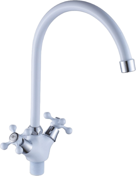 Смеситель для кухни Cron CN08 CN4308-8 белый