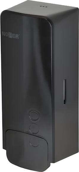 Диспенсер для мыла Nofer Evo 03040.N черный + Салфетки Nofer OC-1-33 100 шт