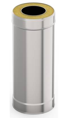 (GS) Труба-термо 1.0м. 115х200. AISI 430/430. 0.8мм/0.5мм. (К)