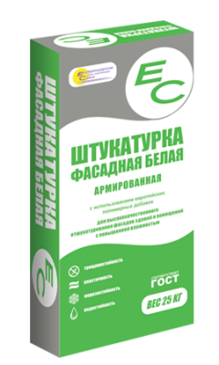 EC ШТУКАТУРКА ФАСАДНАЯ БЕЛАЯ (25кг)