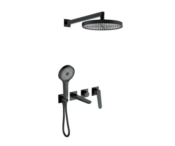 Душевой комплект Bronze de Luxe Icon 3009CB черный