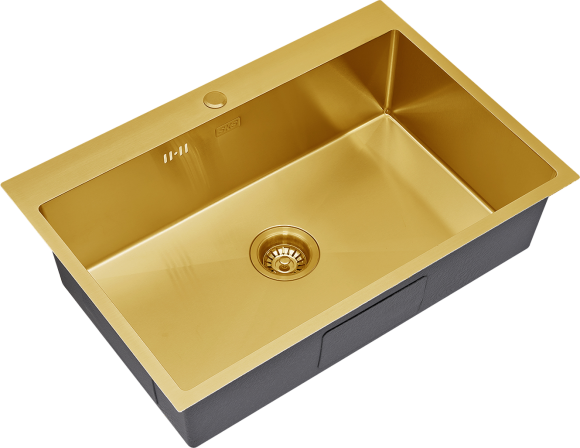 Мойка кухонная S.K.Sanitary SKS 7551 BRONZE с сифоном