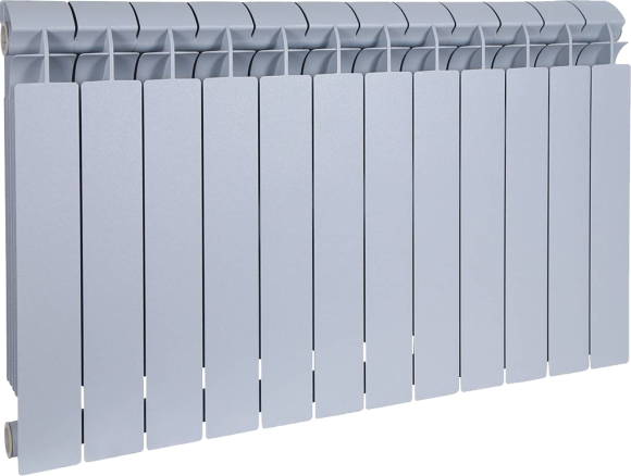 Радиатор биметаллический Global Style plus 500 12 секций, серый