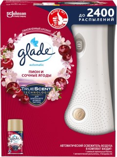 Освежитель воздуха Glade автоматический, пион и сочные ягоды