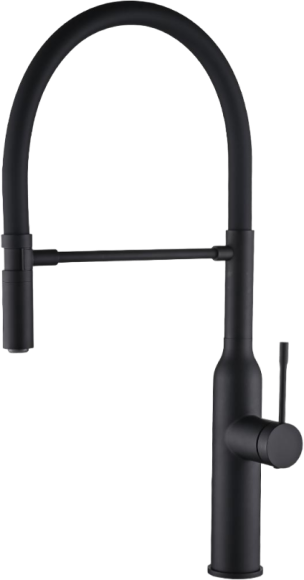Смеситель для кухни Zorg Steel Hummer SH 2022 BLACK черный