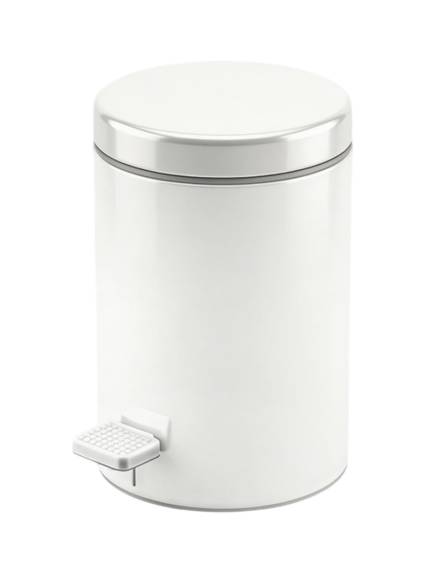 Мусорное ведро Nofer Trash 09100.05.W 5 л, для туалета, матовое белое