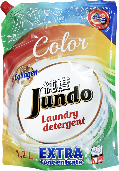 Гель для стирки JUNDO Color цветочный, 1,2 л