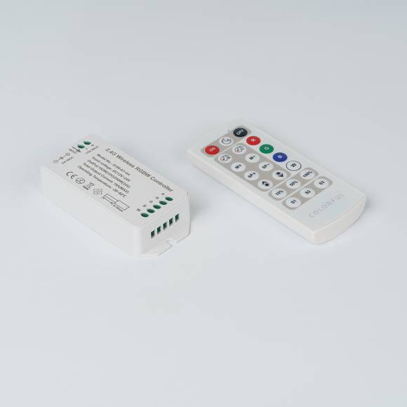Контроллер RGBW, 2.4G с пультом, 21 кноп., DC12/24V,