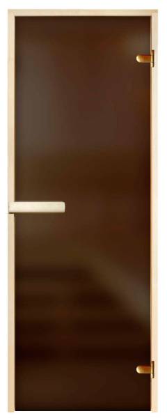 Дверь для сауны Элит 1900х700 (серая матовая)