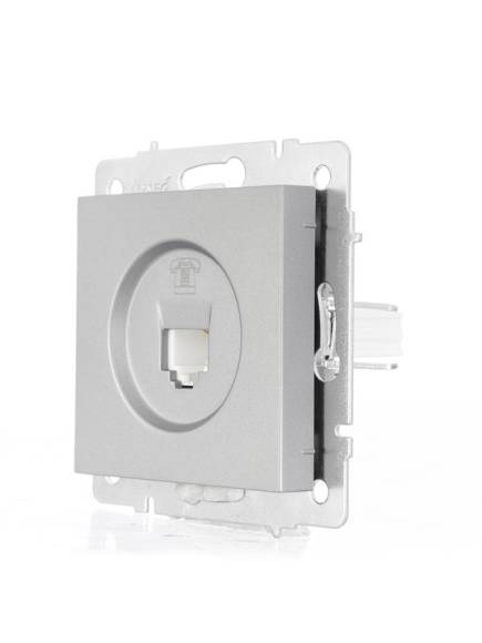 Розетка телефонная СП Vesna евро стандарт механизм платина LEZARD 742-3588-137 Розетка телефонная СП Vesna евро стандарт механизм платина LEZARD 742-3588-137