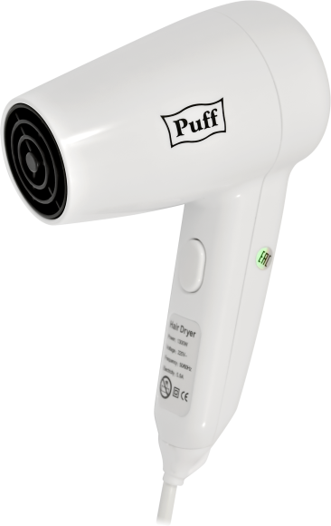 Фен для волос Puff 1300 белый