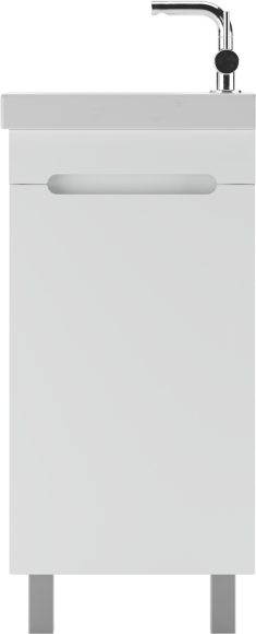 Тумба под раковину без столешницы Айсберг Аура Como 40 напольная, белая