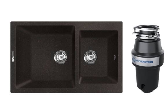 Комплект Мойка Lava D3.LAV + Измельчитель KUCHENSTERN Muhle 350MU35