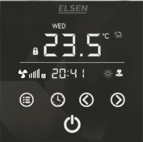 Терморегулятор Elsen EKA.01.02B для принудительной конвекции, черный