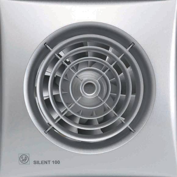 Вытяжной вентилятор Soler&Palau Silent -100 CZ silver
