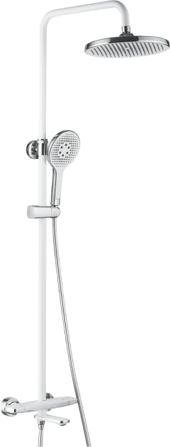 Душевая стойка Rose R3996F с термостатом, белый, хром