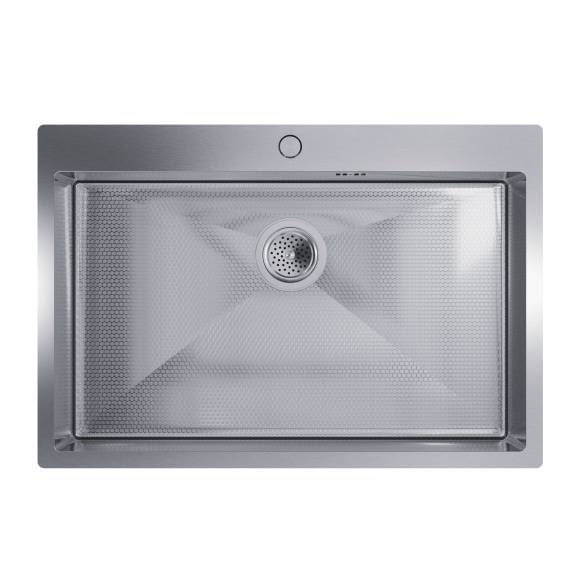 Мойка кухонная Floracio Steel F.7551.SSD нержавеющая сталь, декор