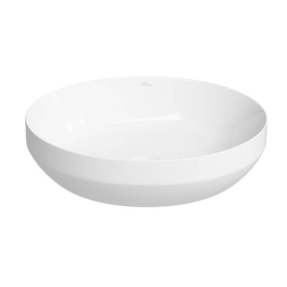 Накладная раковина для ванной комнаты Wellsee Air Gap R 338601000: овальная раковина, ширина умывальника 50 см, цвет глянцевый белый