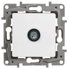 Розетка телевизионная оконечная TV СП Etika 5дБ 5-862МГц механизм бел. Leg 672265 Розетка телевизионная оконечная TV СП Etika 5дБ 5-862МГц механизм бел. Leg 672265