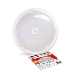 Светильник светодиодный СПБ-2Д-КРУГ 14Вт 230В 4000К 1100лм 210мм с датчиком бел. IN HOME 4690612020693 Светильник светодиодный СПБ-2Д-КРУГ 14Вт 230В 4000К 1100лм 210мм с датчиком бел. IN HOME 4690612020693