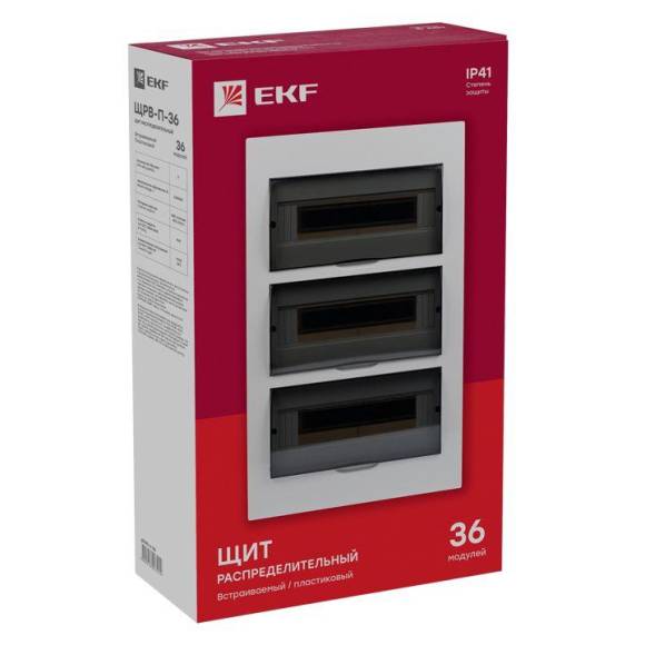 Щит распред. ЩРВ-П-36 IP40 EKF pb40-v-36 Щит распред. ЩРВ-П-36 IP40 EKF pb40-v-36