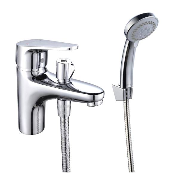 Смеситель на борт ванны BOOU B8282-1V хром