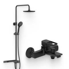 Душевой комплект Смеситель IDDIS Bild BILBL00i02WA + Стойка Ray RAYMS3Fi76