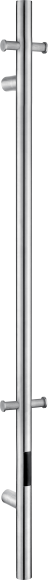 Полотенцесушитель электрический Boheme Uno 726-NB 150x12, nickel brush