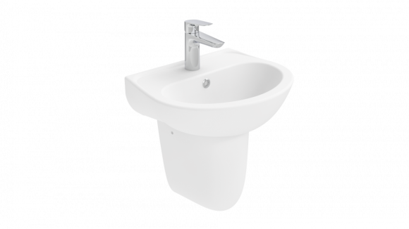 Раковина Creavit Oval TP145-00CB00E-0000 белая глянцевая