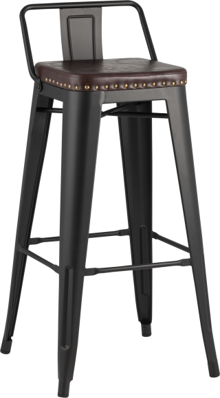 Барный стул Stool Group Tolix Soft черный матовый