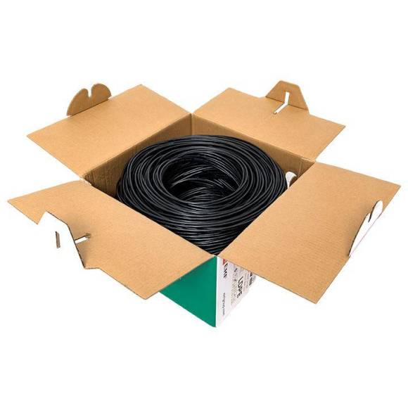 Кабель витая пара U/UTP кат.5E 4 пары solid внешн. LDPE черн. TERACOM EKF TRC-5EUTP-04PE-BK-OUT3 Кабель витая пара U/UTP кат.5E 4 пары solid внешн. LDPE черн. TERACOM EKF TRC-5EUTP-04PE-BK-OUT3