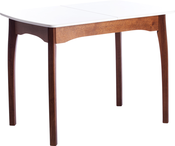 Обеденный стол TetChair Датская Caterina 130 см, белый, коричневый