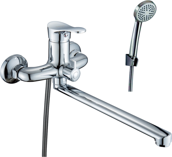 Смеситель с длинным изливом для ванны D-lin 405-5 D146405-5 хром
