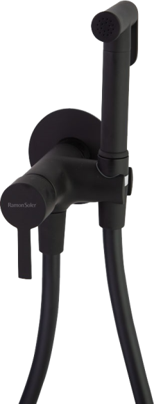 Гигиенический душ Ramonsoler Drako 336801WCNM со смесителем, С ВНУТРЕННЕЙ ЧАСТЬЮ, черный