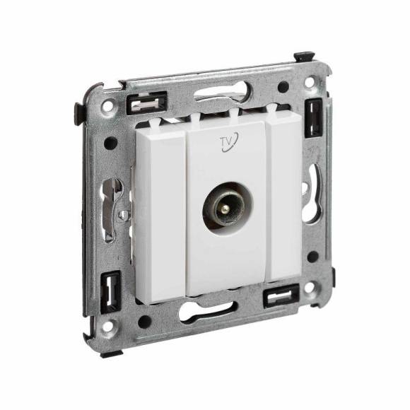 Розетка телевизионная проходная TV СП Avanti "Белое облако" DKC 4400513 Розетка телевизионная проходная TV СП Avanti "Белое облако" DKC 4400513